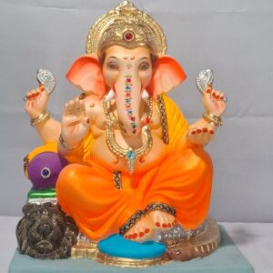 Ganesha on Lion Furniture-Orange(D1-35)