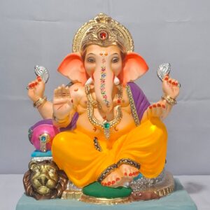 Ganesha on Lion Furniture-Yellow(D1-37)
