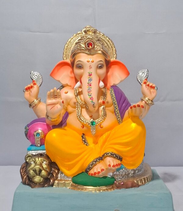 Ganesha on Lion Furniture-Yellow(D1-37)