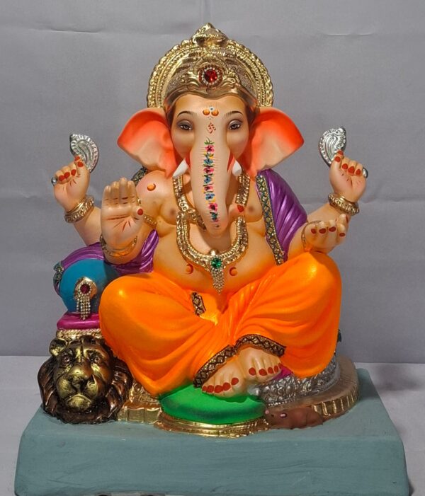 Ganesha on Lion Furniture-Orange(D1-38)