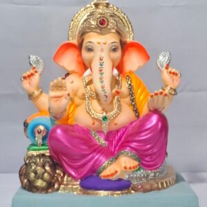 Ganesha on Lion Furniture-Metallic Pink(D1-39)
