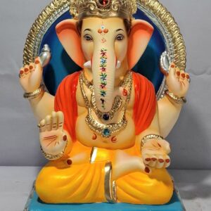 Padmasan Ganesh with Prabhaval-Yellow(D1-61)