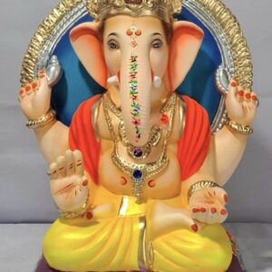 Padmasan Ganesh with Prabhaval-Yellow(D1-68)