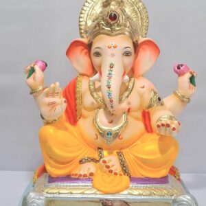 Titwala Ganesh Rectangular Gadi-Golden Yellow(D2-10)
