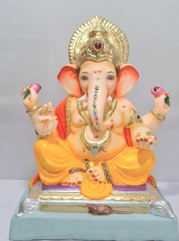 Titwala Ganesh Rectangular Gadi-Golden Yellow(D2-10)