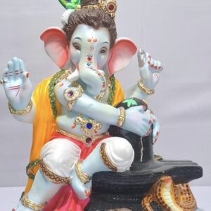 Balmurty with Shivpindi-Blue Shade-White and Pink(D2-15)