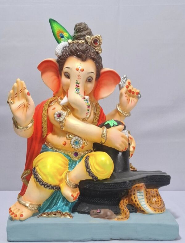 Balmurty with Shivpindi-Yellow with Metallic Blue(D2-17)