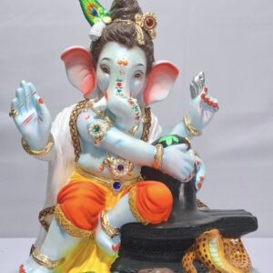 Balmurty with Shivpindi-Blue Shade-Orange with Yellow(D2-18)