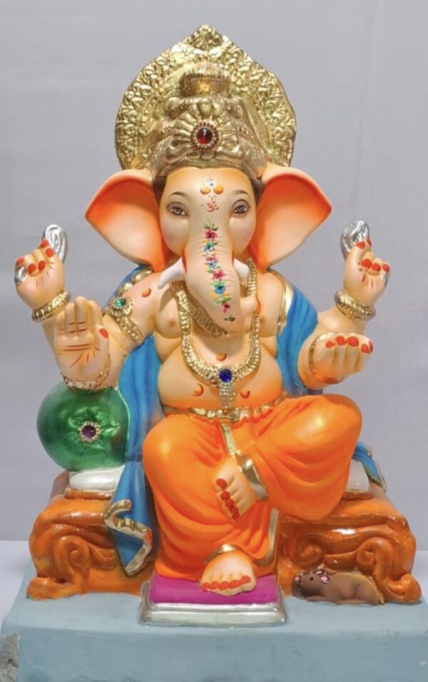 Single load Varadhasta Ganesh-Orange(D2-2)