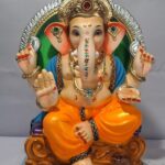Varadhasta Ganesh with Prabhaval-Orange(D2-27)