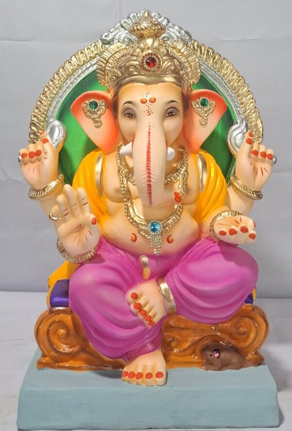 Varadhasta Ganesh with Prabhaval-Pink(D2-30)