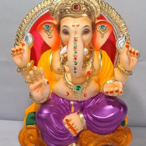 Varadhasta Ganesh with Prabhaval-Metallic Violet(D2-31)
