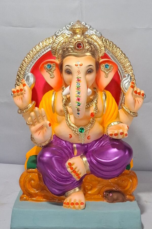 Varadhasta Ganesh with Prabhaval-Metallic Violet(D2-31)
