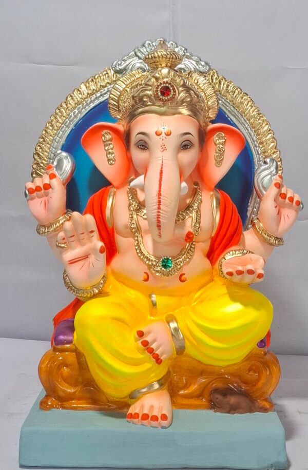 Varadhasta Ganesh with Prabhaval-Yellow(D2-32)