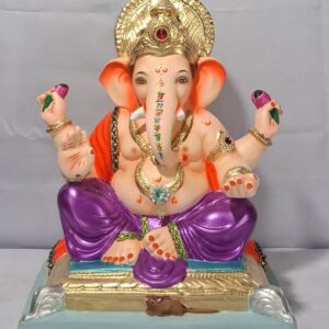 Titwala Ganesh Rectangular Gadi-Metallic Violet(D2-53)