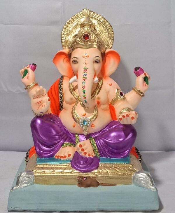 Titwala Ganesh Rectangular Gadi-Metallic Violet(D2-53)