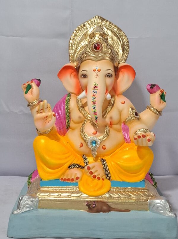 Titwala Ganesh Rectangular Gadi-Yellow(D2-54)