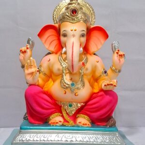 Mysorie Ganesh with Rectangular Gadi-Dark Pink(D2-66)