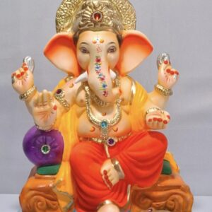 Single load Varadhasta Ganesh- Orange(D2-7)