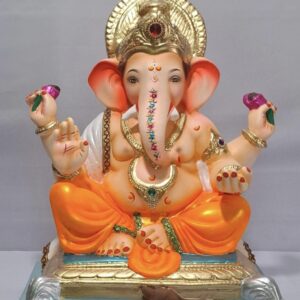 Titwala Ganesh Rectangular Gadi-Orange (D2-8)