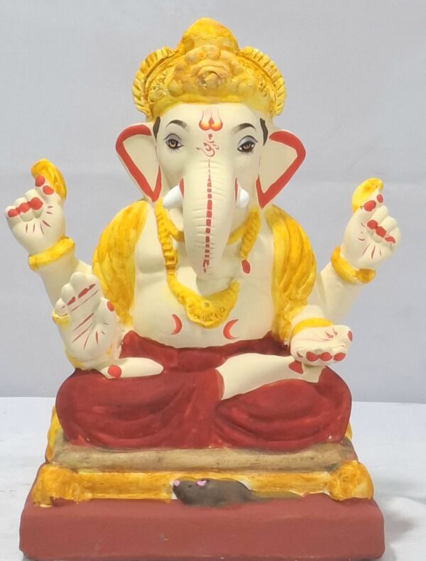 Padmasan Ganesh-Orange(MM-10)
