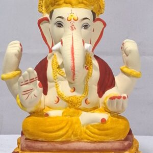 Padmasan Ganesh-Golden Yellow(MM-3)