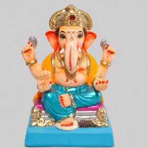 Varadhasta Ganesh(Metallic Firozi)-A2-27