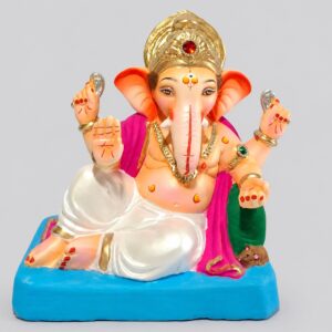 Peshve Pose Ganesh(White)-A2-44