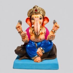 Mushak Vahan Ganesh (Metalic Blue)-A3-047