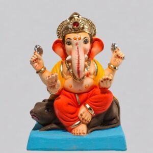 Mushak Vahan Ganesh (Coral Red)-A3-049
