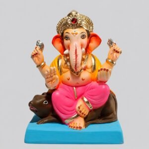 Mushak Vahan Ganesh (Light Pink)-A3-051