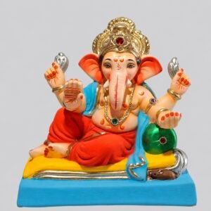 Peshave Pose Ganesh Single Load(Coral Red)-A3-056