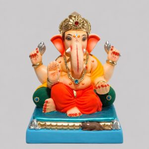 Double Load Chaurang Ganesh(Coral Red)-B1-106