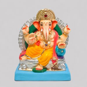Tirki Pose Prabhaval Ganesh(Mango Yellow)-B1-108