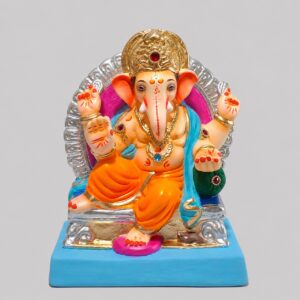 Tirki Pose Prabhaval Ganesh(Orange)-B1-111