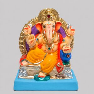 Tirki Pose Prabhaval Ganesh(Mango Yellow)-B1-112