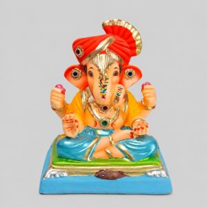 Dagadusheth Halwai Feta Ganesh(Metallic Firozi)-B1-72