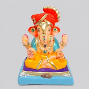 Dagadusheth Halwai Feta Ganesh(Mango Yellow)-B1-74