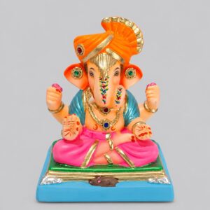 Dagadusheth Halwai Feta Ganesh(Light Pink)-B1-75
