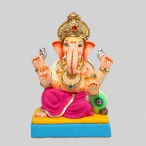 Peshve Pose Ganesh(Rani Pink)-B1-87