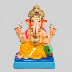 Peshve Pose Ganesh(Mango Yellow)-B1-88
