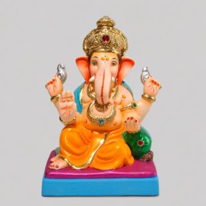 Peshve Pose Ganesh(Orange)-B1-89