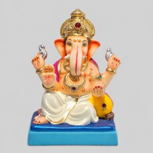 Peshve Pose Ganesh(White)-B1-90