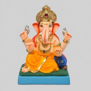 Peshve Pose Ganesh(Mango Yellow)-B1-92