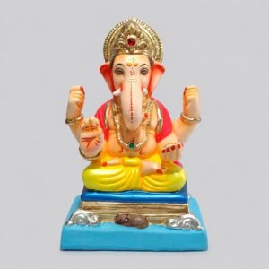 Padmasan Ganesh(Lemon Yellow)-B2-009