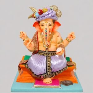 Shlok Ganesh(satin voilet)-Art-032