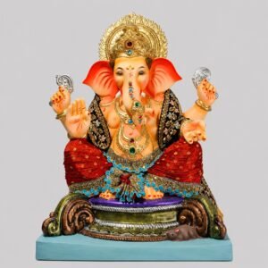 Titwala Ganesh (red dhoti,wine shawal)-Art-034