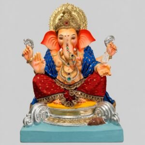 Titwala Ganesh(red dhoti.blue shela)-Art-037