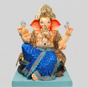 Welling Ganesh on Furniture(blue dhoti,rani shela)-Art-041