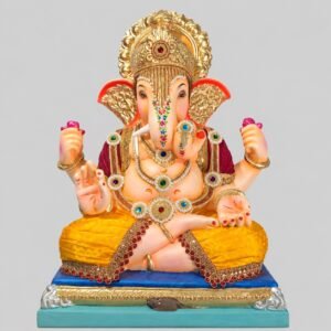 Dagadusheth Halwai(yellow dhoti,rani pink shela)-Art-052